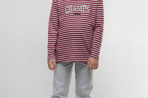 Пижама для мальчика Cotton more 38518 4-5 года Бордовый (2000990042392)