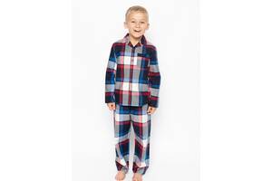 Пижама для мальчика Cyberjammies Archie 6653 10-11 yrs/146 см Синий в клетку (5051877392359)