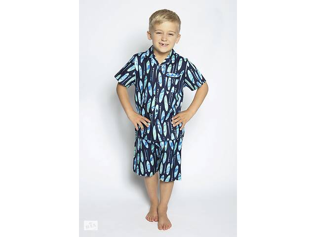 Пижама для мальчика Cyberjammies Elliot 6579 4-5 yrs/110 см Surfboard Print (5051877350670)