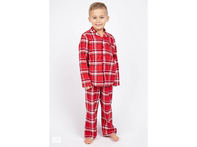 Пижама для мальчика Cyberjammies Frankie 6616 2-3 yrs/98 см Красный в клетку (5051877369962)