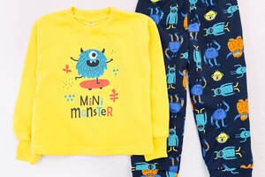 Пижама для мальчика Dexter`s fun monsters 122 см синий желтый (131752469193)