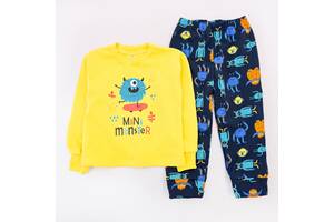 Пижама для мальчика Dexter`s fun monsters 140 см синий желтый (131752669193)