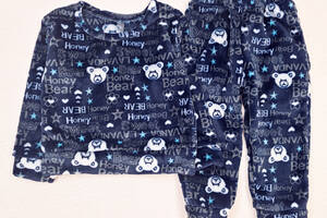 Пижама для мальчика Dexter`s теплая bear 140 см темно-синий (131765769231)