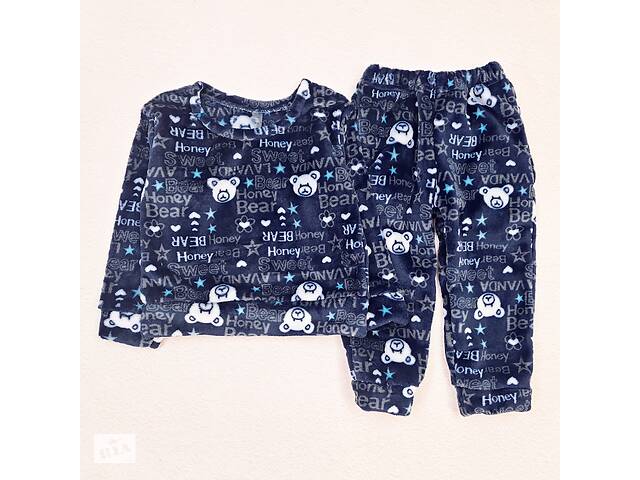 Пижама для мальчика Dexter`s теплая bear 140 см темно-синий (131765769231)