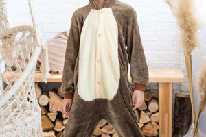 Пижама Кигуруми детская BearWear Бурундук (Чип и Дейл) XS 95 - 105 см Коричневый (K0W1-0005-XS)