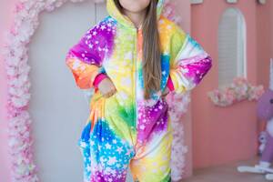 Пижама Кигуруми детская BearWear Единорог New (на молнии) L 125 - 135 см Разноцветный (K0W1-0059-L)