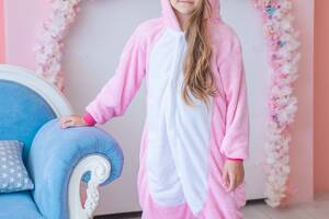 Пижама Кигуруми детская BearWear Единорог New XL 135 - 145 см Розовый (K0W1-0060-XL)