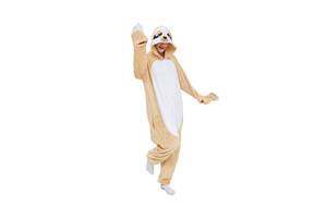 Пижама Кигуруми детская BearWear Ленивец M 115 - 125 см Бежевый (K0W1-0127-M)