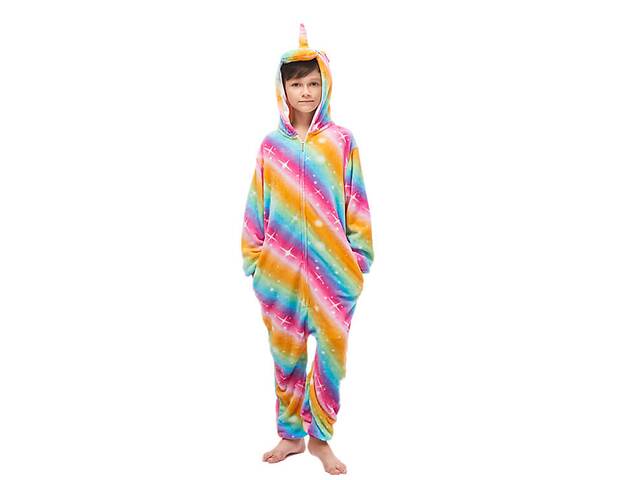 Пижама Кигуруми детская Kigurumba Единорог Брайт на молнии L - рост 125 - 135 см Разноцветный (K0W1-0074-L)