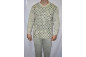 Піжама чоловіча беж розмір L (46-48) 100% коттон