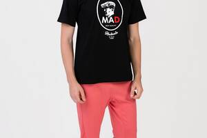 Пижама мужская Homewear MAD 19525 L Black/Coral (3700465520226)