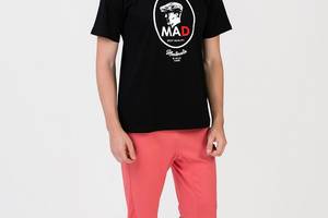 Пижама мужская Homewear MAD 19525 XL Black/Coral (3700465520255)