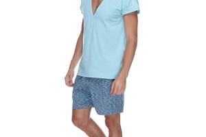 Пижама мужская Homewear MAD 19533 M Turquoise (3700465519363)