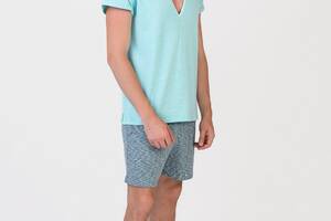 Пижама мужская Homewear MAD 19533 M Turquoise/bianco (3700465519653)