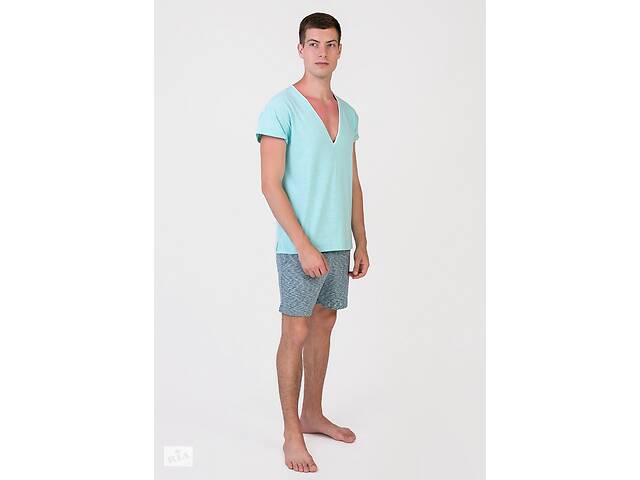 Пижама мужская Homewear MAD 19533 M Turquoise/bianco (3700465519653)