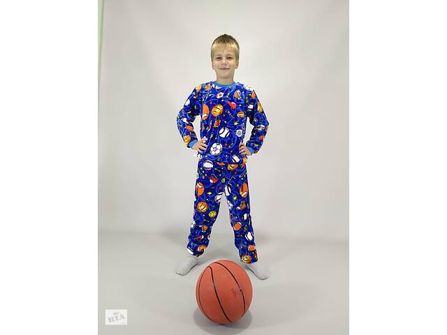 Пижама на мальчика махровая Triko 40 Синий меланж (39660776-3)