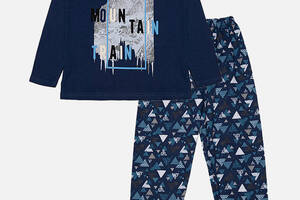 Пижама с длинным рукавом для мальчика 122 темно-синий Vitmo ЦБ-00212673
