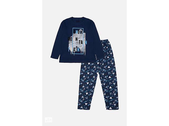 Пижама с длинным рукавом для мальчика 122 темно-синий Vitmo ЦБ-00212673