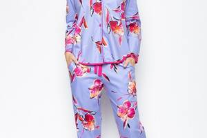 Пижама женская Cyberjammies Carrie 9050-9051 10/S Сиреневый с цветочным принтом (5051877379947)