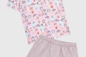 Пижама женская Gofre LPK2070/08/02 Cats XL Розово-коричневый (2000990448859)