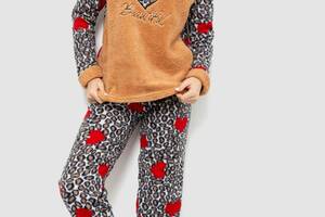 Пижама женская махра бежевый 214R4680-1 Ager XL