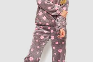 Пижама женская плюшевая серо-розовый 102R5241 Ager 44-46