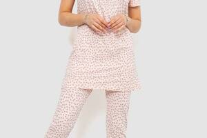Пижама женская с принтом Ager L светло-персиковый 219RP-487