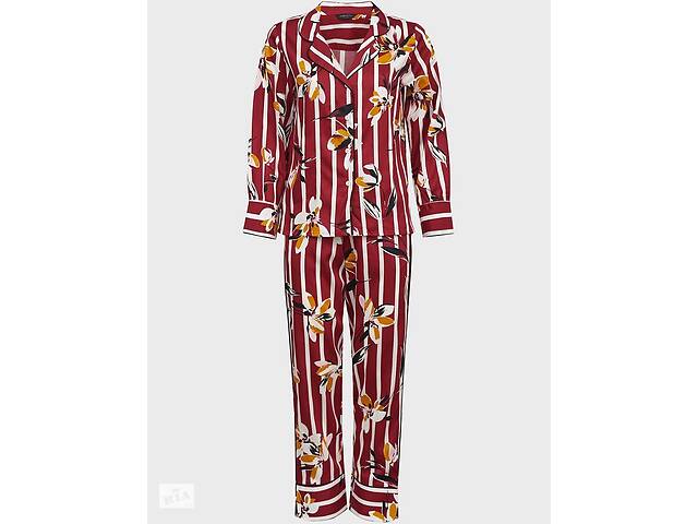 Пижамный комплект Fable & Eve Marylebone 1596 16/XL Полосатый с цветочным принтом (5051877375352)