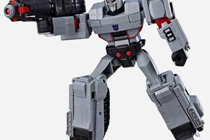 Робот-трансформер Hasbro Мегатрон, Кибервселенная 28 см - Megatron, Mega Shoot, Cyberverse, Ultimate Class