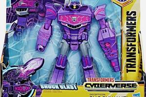 Робот-трансформер Hasbro Шоквейв Кибервселенная, 14 см - Shockwave Cyberverse, Ultra Class, Shock Blast Купи