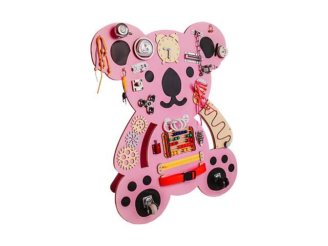 Розвиваюча іграшка Бізіборд 'Коала' Temple Group TG200144 75х62 см Рожевий