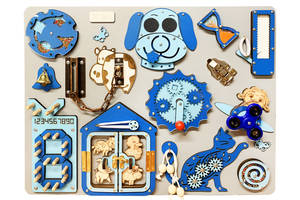Розвиваюча іграшка Бізіборд 'Пес' TG1910759176, 50х40 см, Блакитний