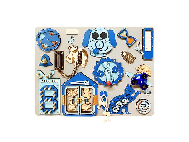 Розвиваюча іграшка Бізіборд 'Пес' TG1910759176, 50х40 см, Блакитний