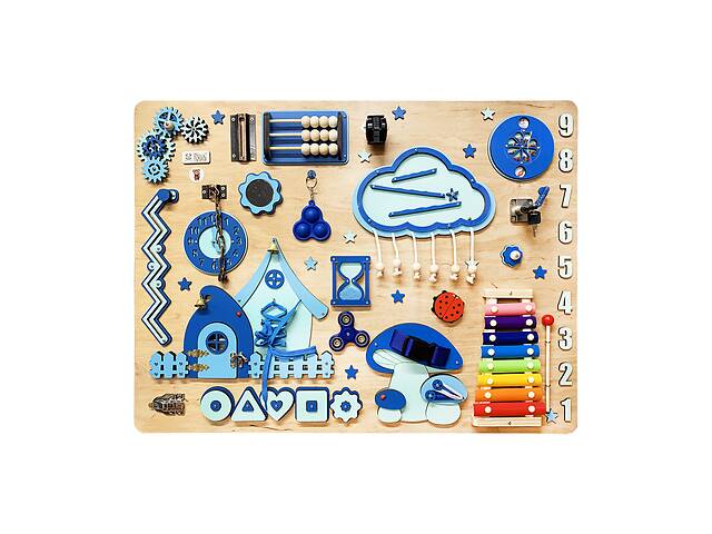 Розвиваюча іграшка Бізіборд 'Поляна' TG1909583664, 80х60 см, Блакитний