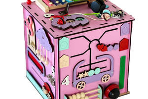 Розвиваюча іграшка Бізікуб TG145644630, 30х30х30 см Рожевий