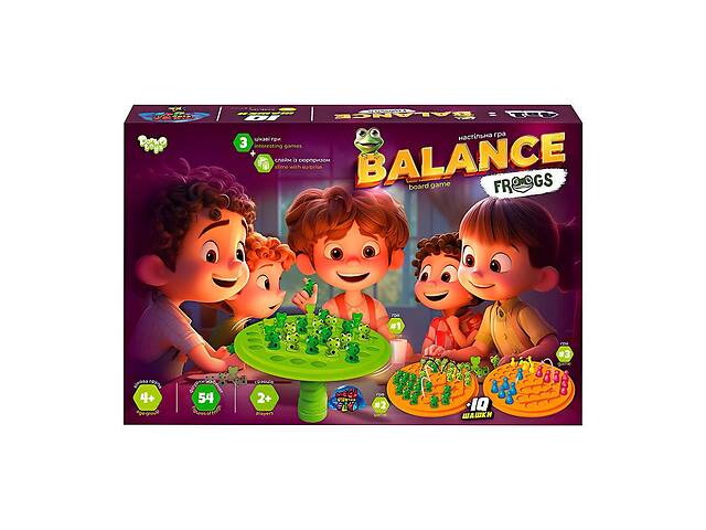 Розвиваюча настільна гра 'Balance Frogs' Danko Toys BalF-01 зі слаймом