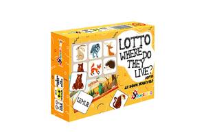 Розвиваюча настільна гра 'Lotto Where do they live?' 2132-UM англійська мова