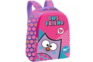Рюкзак дошкільний YES К-37 Owl Friend 558525 XS Рожевый