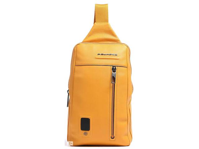 Рюкзак кожаный Piquadro 3л желтый