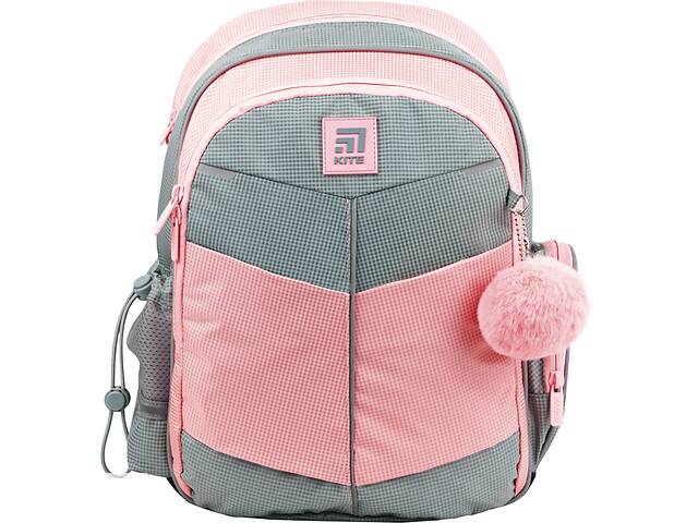 Рюкзак шкільний KITE Gray& Pink K22-771S-2