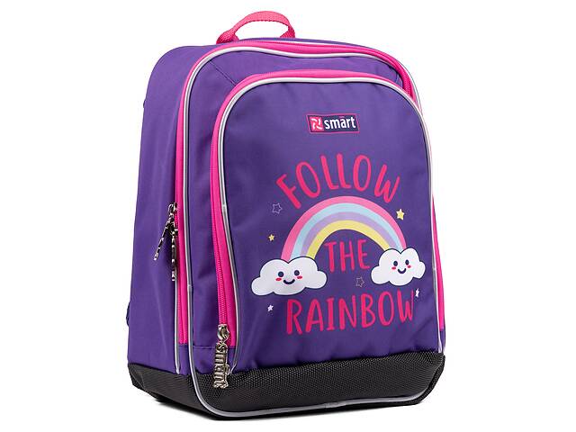 Рюкзак школьный SMART H-55 Follow the rainbow фиолетовый (558039)