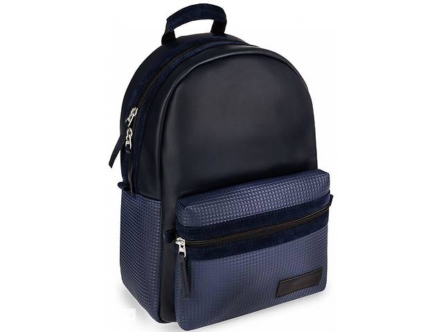 Рюкзак из экокожи BBAG PIXEL BASIC NAVY V-N07 синий 21 л