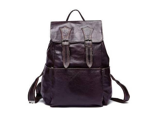 Рюкзак из натуральной кожи Vintage 14874 Серо-коричневый, Коричневый