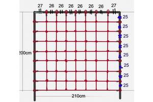 Сетка для лазанья 2,00 x 2,10 м S-Hook для детских игровых комплексов Купи уже сегодня!