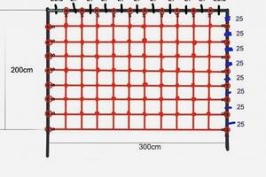 Сетка гладиаторская для лазанья 200 x 300 см S-Hook на детскую площадку Купи уже сегодня!