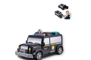 Сейф детский машина Money Transporter 589-11B 3 в 1 звуковые сигналы и мелодии кодовый замок черный (589-11B_506)