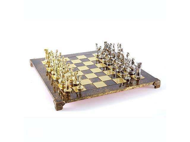 Шахматы 'Manopoulos', 'Греко-римские', латунь, в деревянном футляре, коричневые, 44х44см (S11BRO)