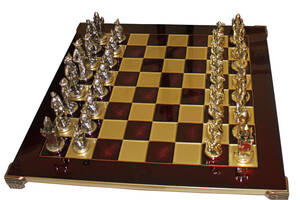 Шахматы Manopoulos Мушкетеры 44 х 44 см 8.4 кг Красный (S12RED)