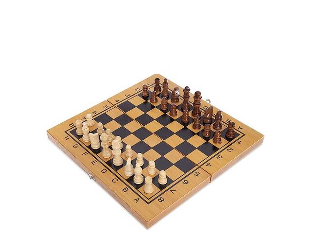 Шахматы, шашки, нарды 3 в 1 бамбуковые SP-Sport 341-162 35x35см