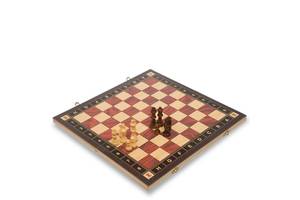 Шахматы шашки нарды 3 в 1 деревянные с магнитом SP-Sport ZC039A 39см x 39см
